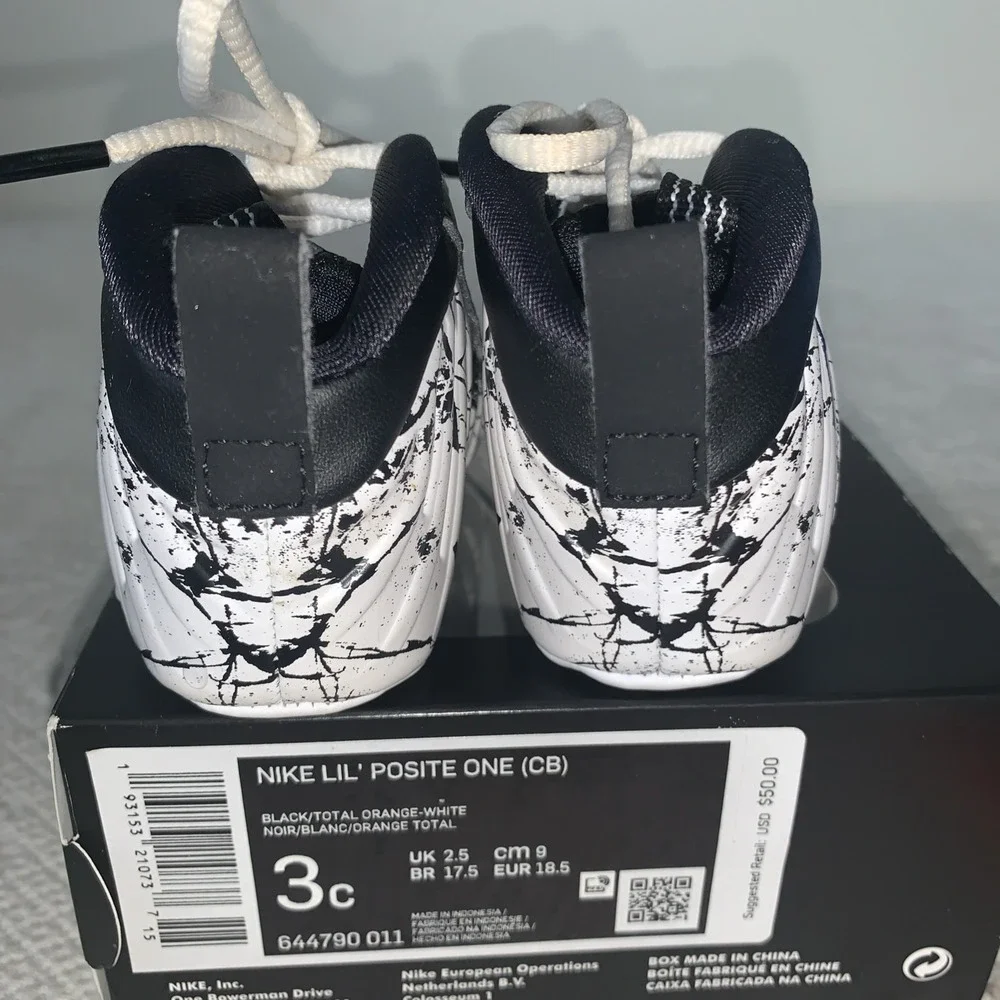 Nike Lil Posite One Shattered Crib Bootie‎ - 644790-011 CB Foamposite Sz 3c